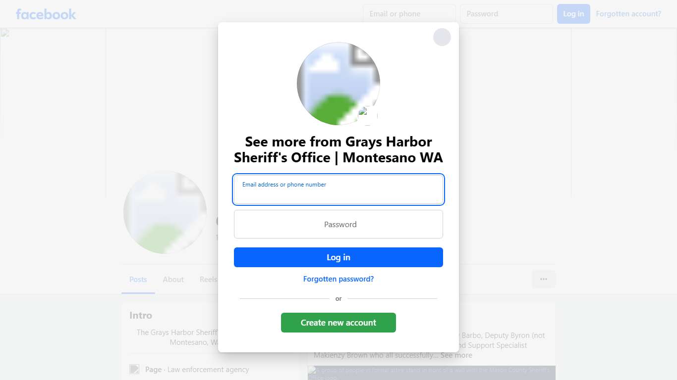 Grays Harbor Sheriff's Office Montesano WA Facebook